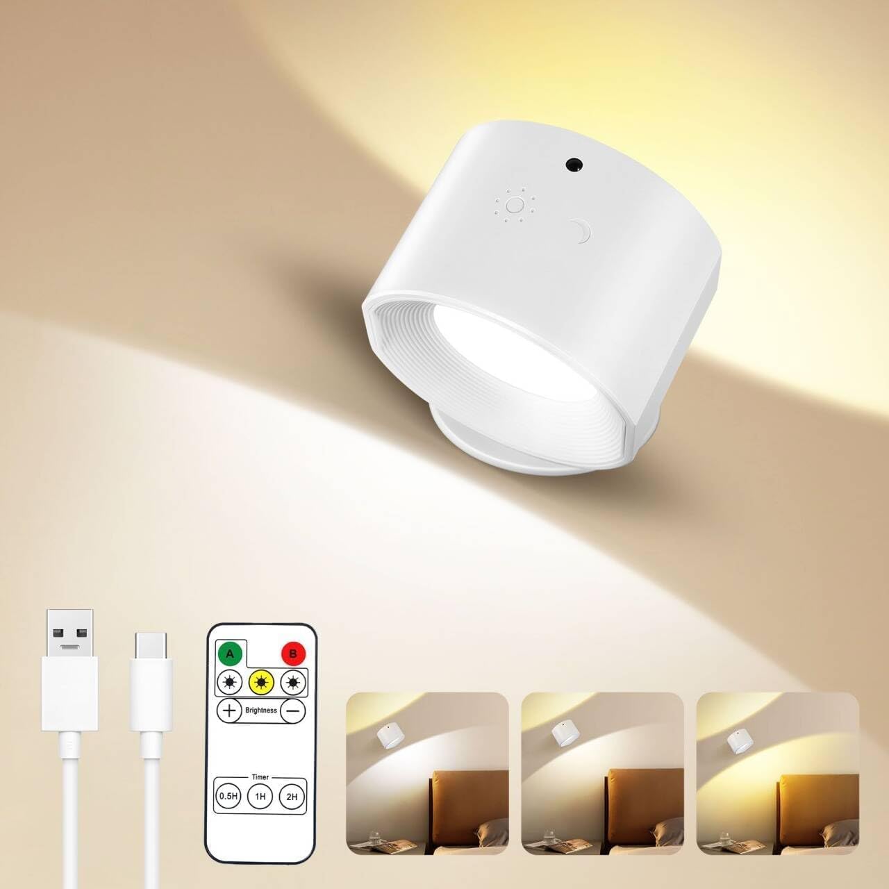 Lampara led de pared recargable