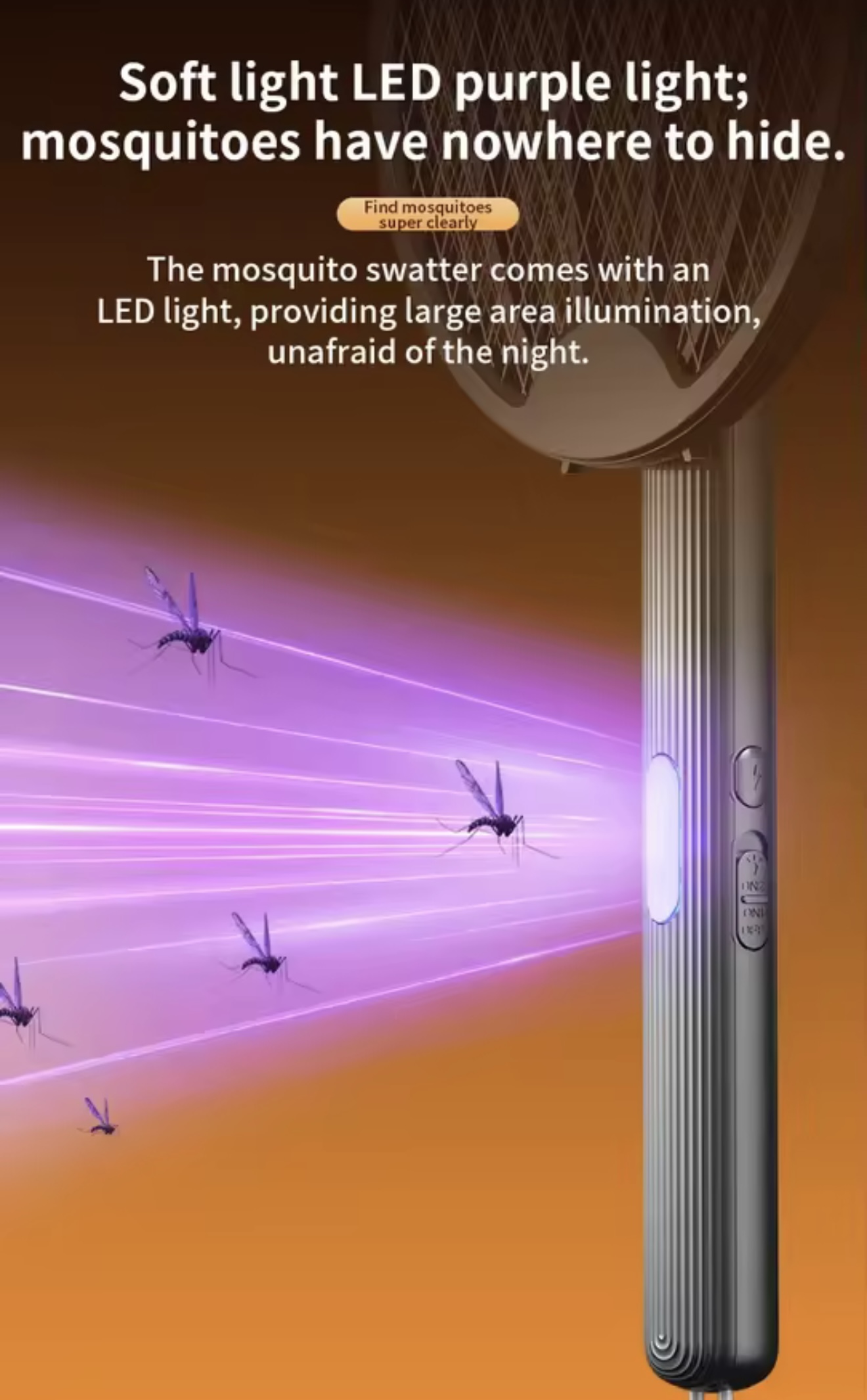 Miniatura 8 de RAQUETA MATA MOSCAS 3 EN 1