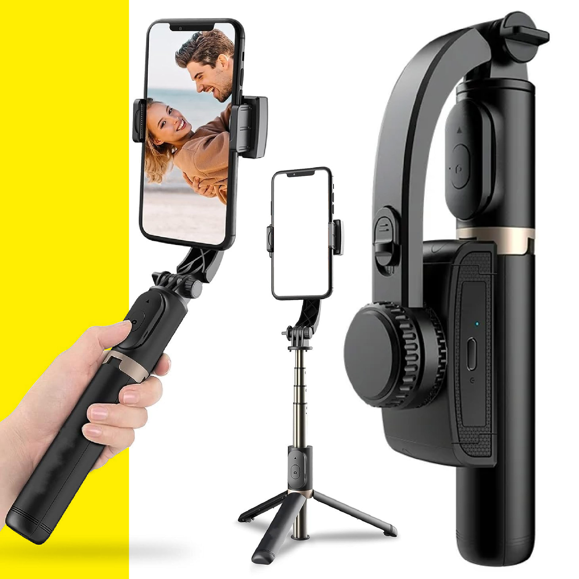 Miniatura 8 de Estabilizador 3en1 Celular Tripode Palo