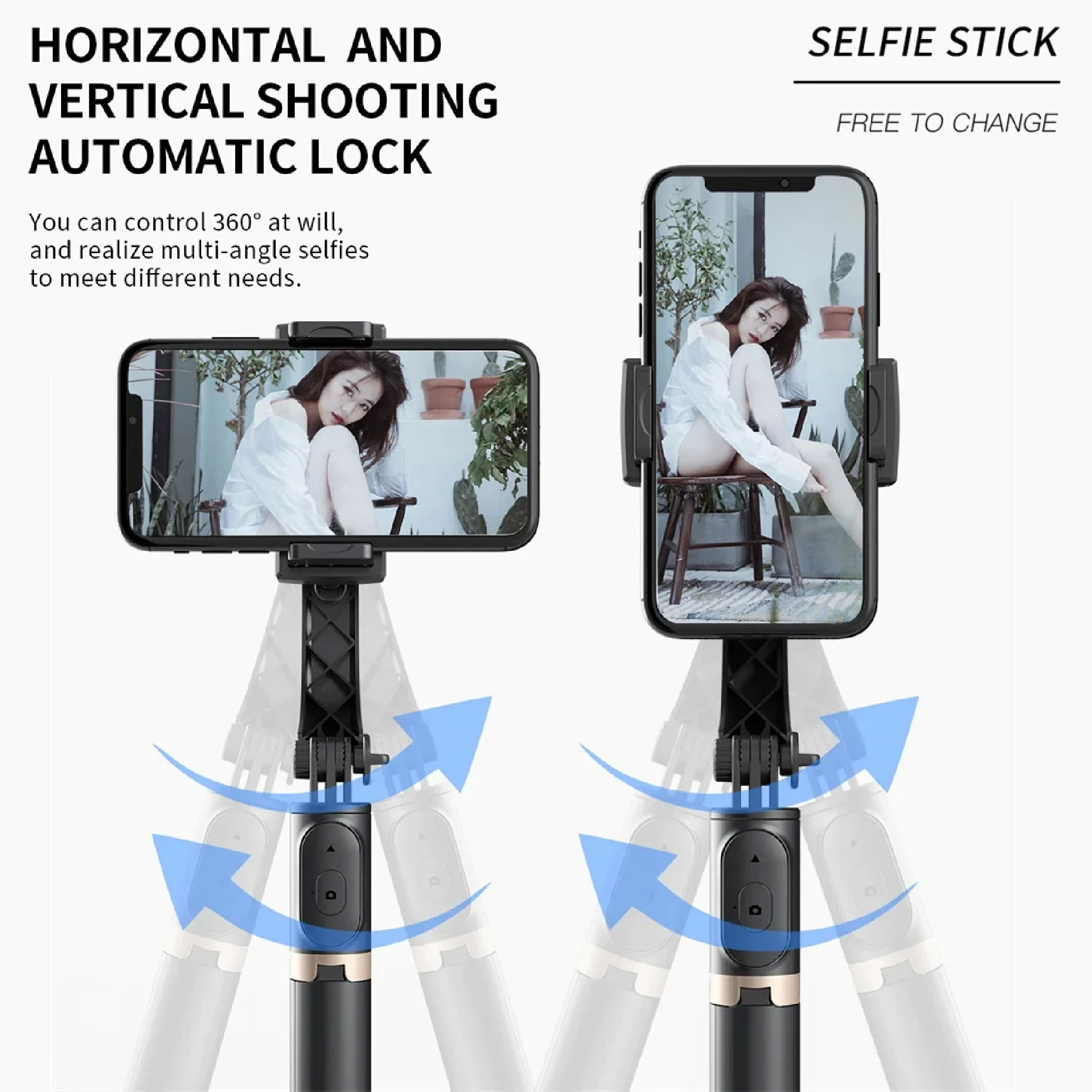 Miniatura 7 de Estabilizador 3en1 Celular Tripode Palo