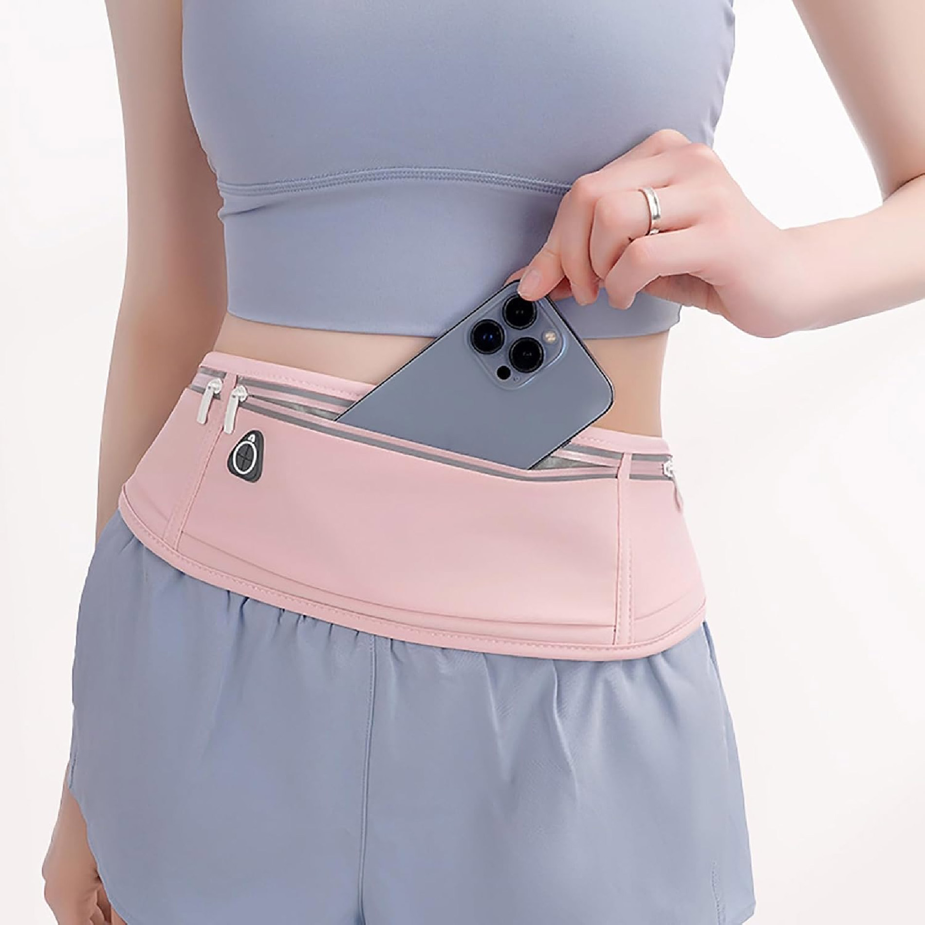 Miniatura 9 de Canguro Impermeable Deportivo Invisible - Color: Lila