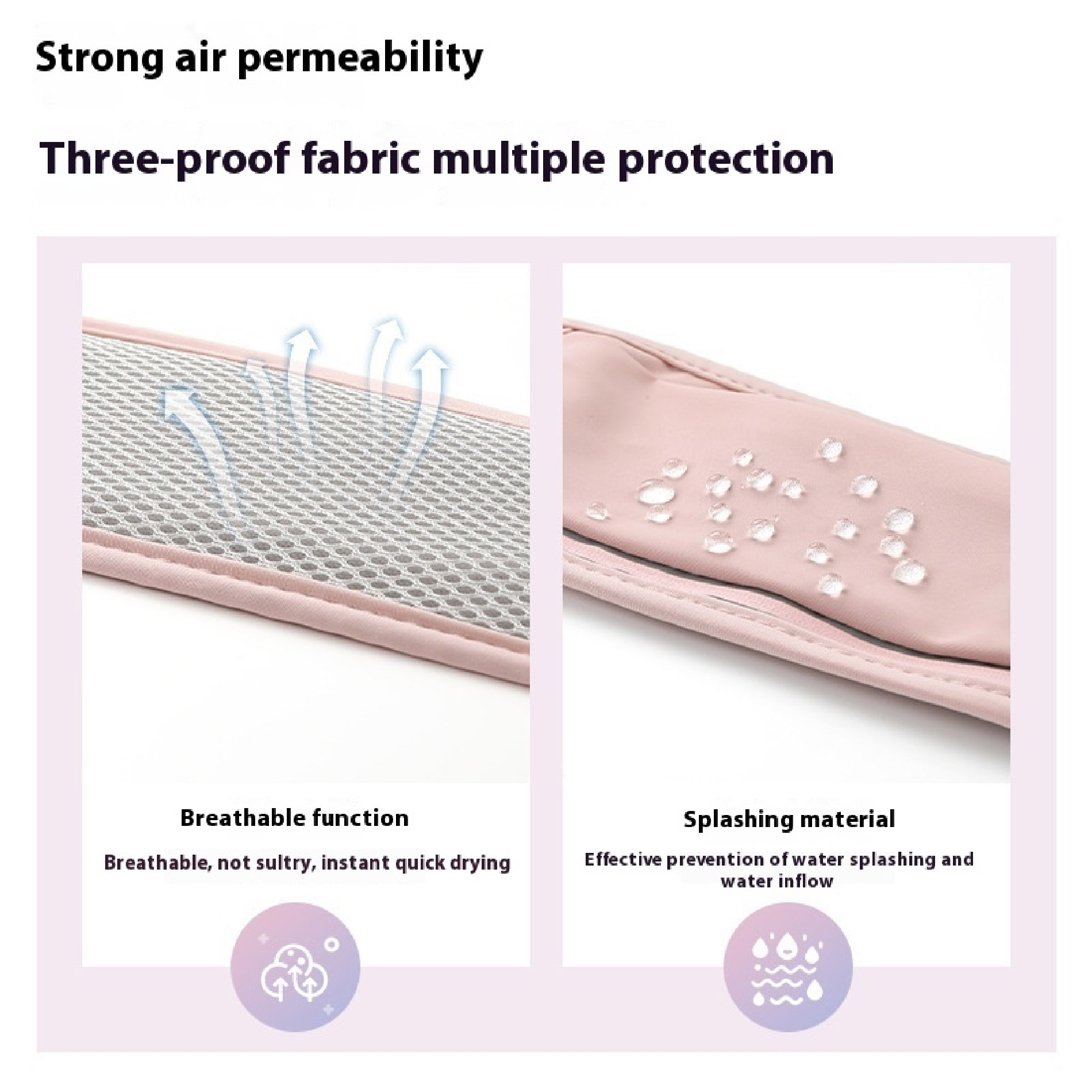 Miniatura 5 de Canguro Impermeable Deportivo Invisible - Color: Lila