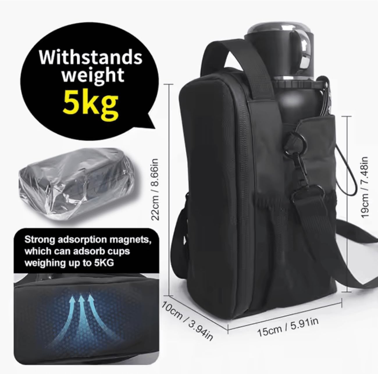 Miniatura 5 de Bolsa magnética de gimnasio