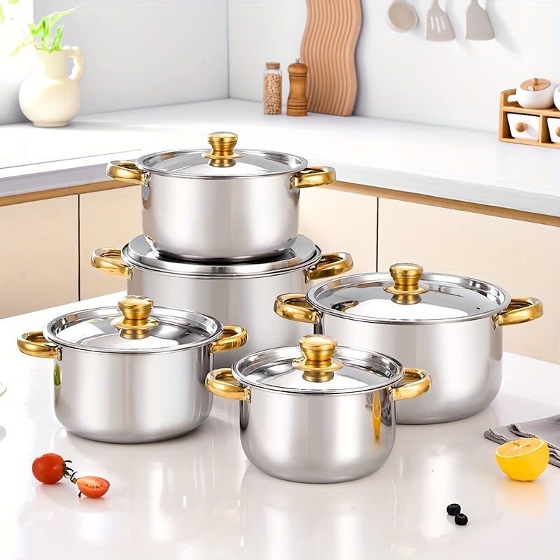 Miniatura 3 de Set de Ollas de Acero Inoxidable 10 Piez