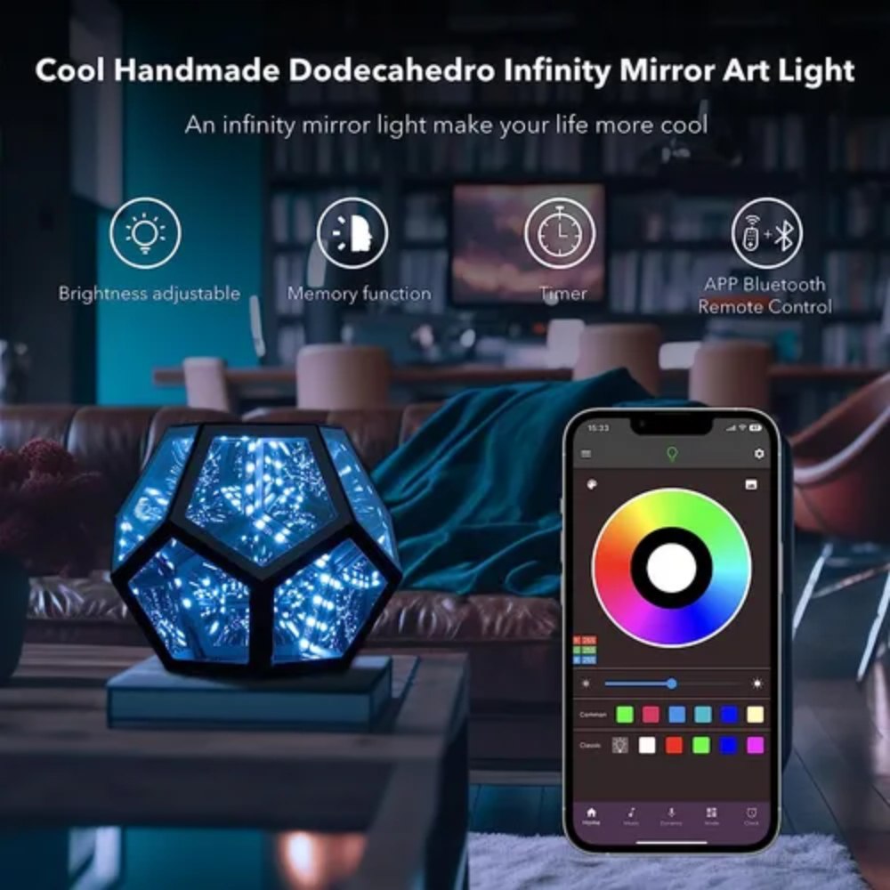 Miniatura 3 de Lámpara Led De Mesa Rgbw, Infinity Dodec