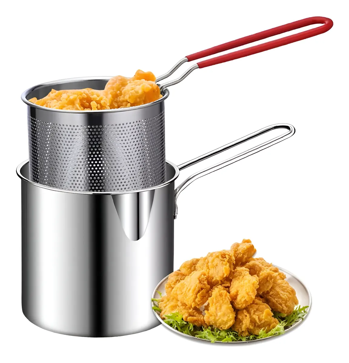 Miniatura 2 de Freidora Olla Desmontable Con Cesta