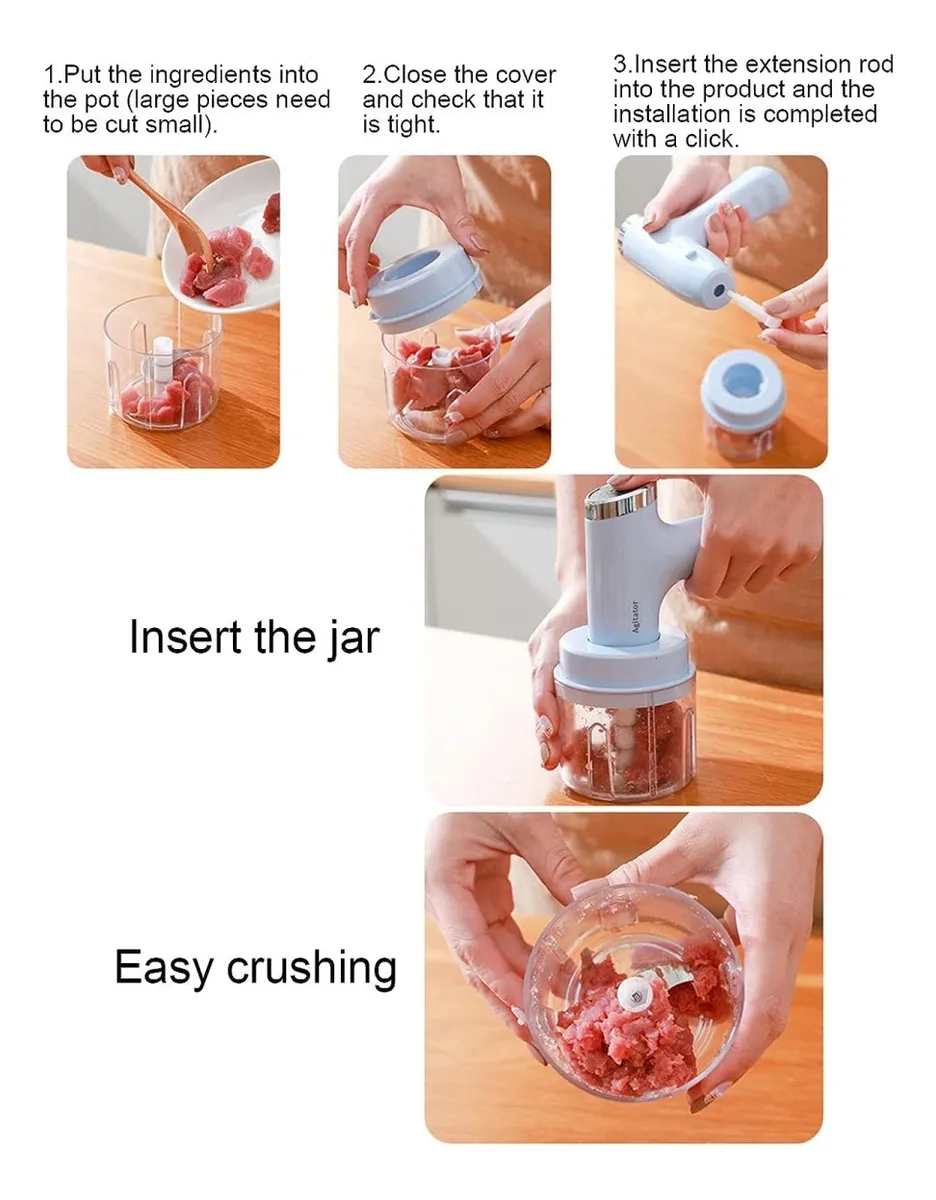 Mini Batidora Picador Electrico