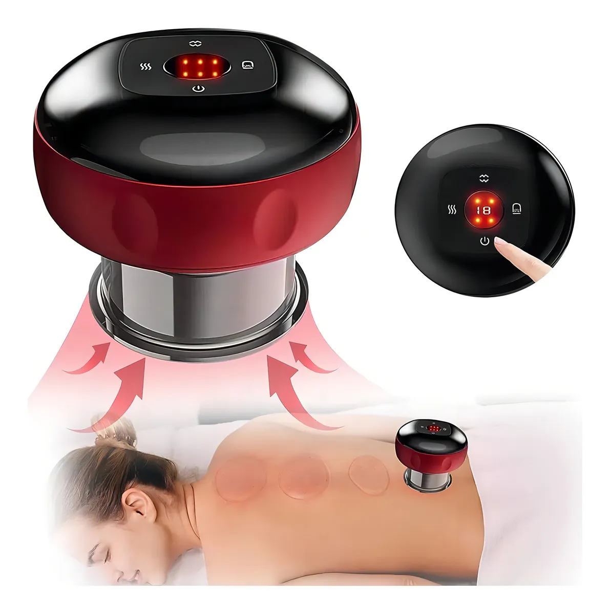 Masajeador ventosa recargable