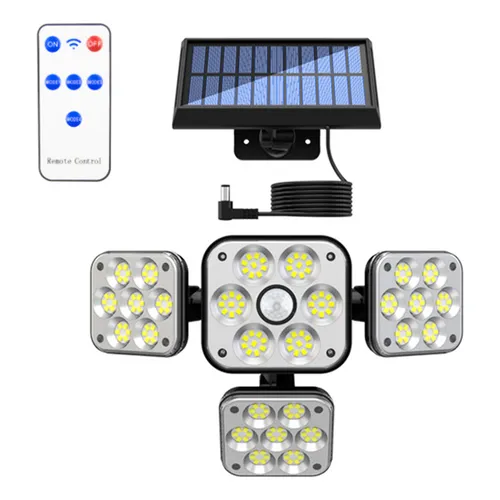 Lámpara Solar LED de Pared – 4 Paneles A
