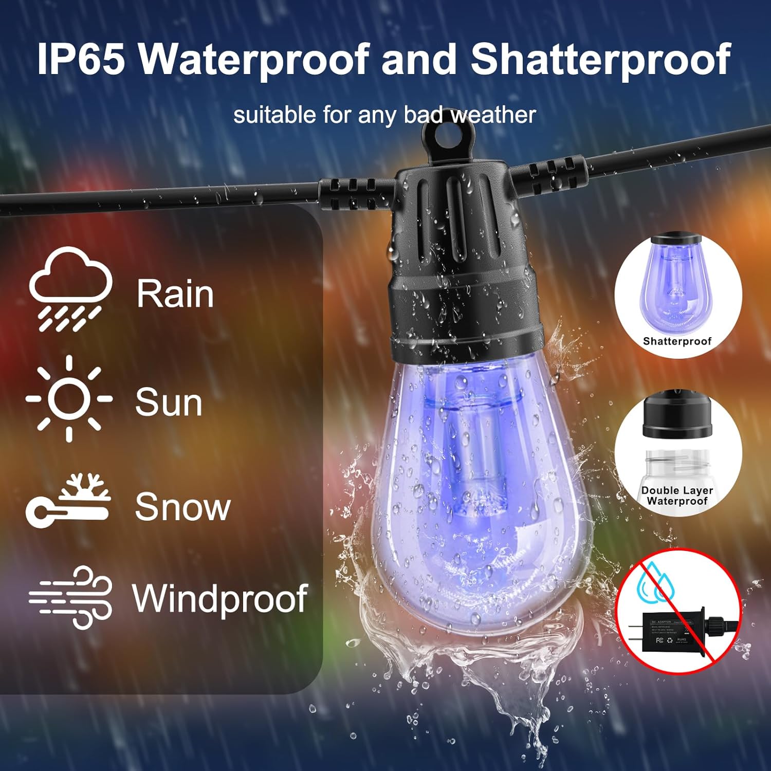 Cadena De Luces Led RGB 15M