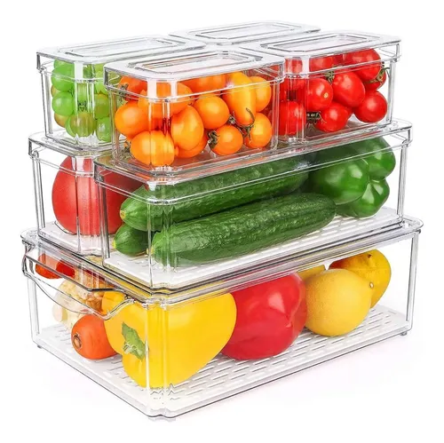 Miniatura 2 de Set 7 Contenedores Organizadores Nevera