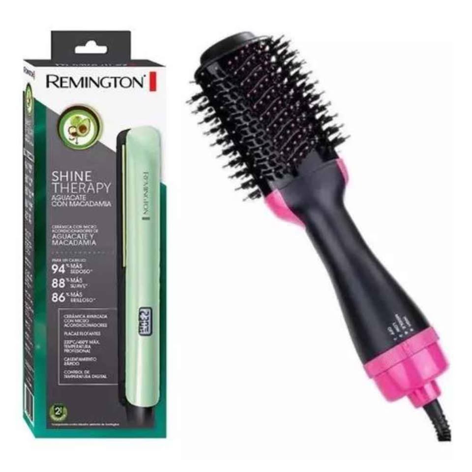 COMBO CEPILLO ONE STEP PLANCHA AGUACATE