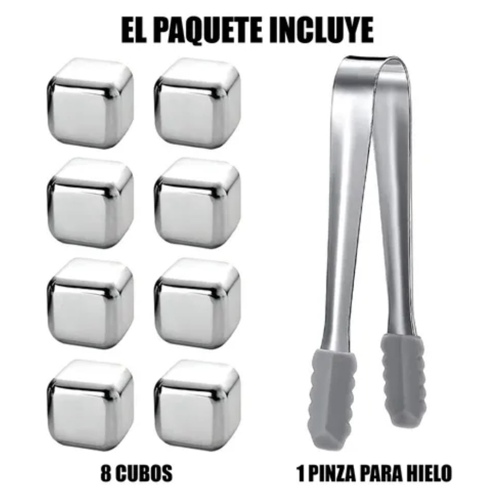 Miniatura 3 de Cubos de Hielo Acero Inoxidable Reutiliz