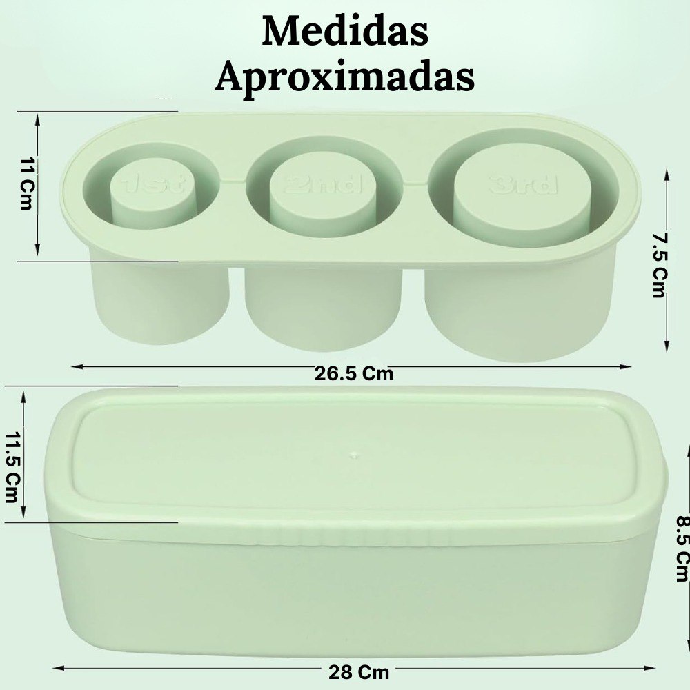 Miniatura 3 de Bandeja Molde De Hielo En Silicona