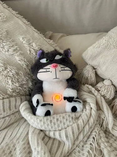 Miniatura 2 de PELUCHE GATO LUCIFER RESPIRA