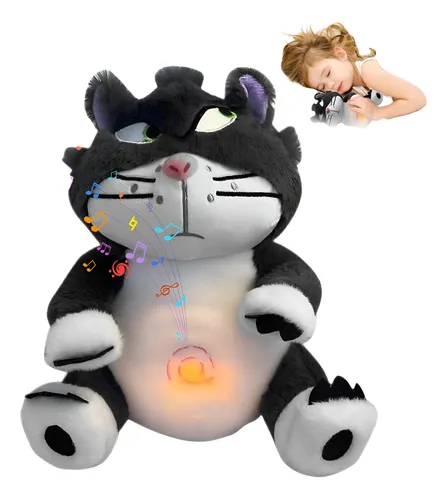 Miniatura 4 de PELUCHE GATO LUCIFER RESPIRA