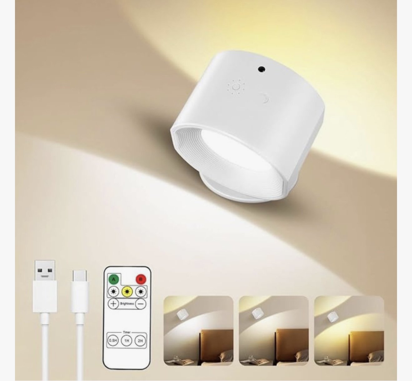 Lampara Pared 360 Magnetica Recargable