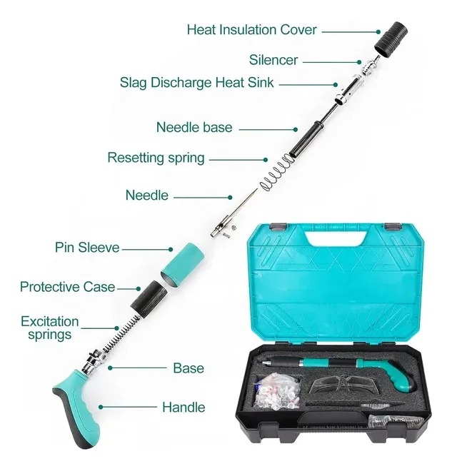 Miniatura 6 de Pistola De Clavos De Acero Manual Neumát