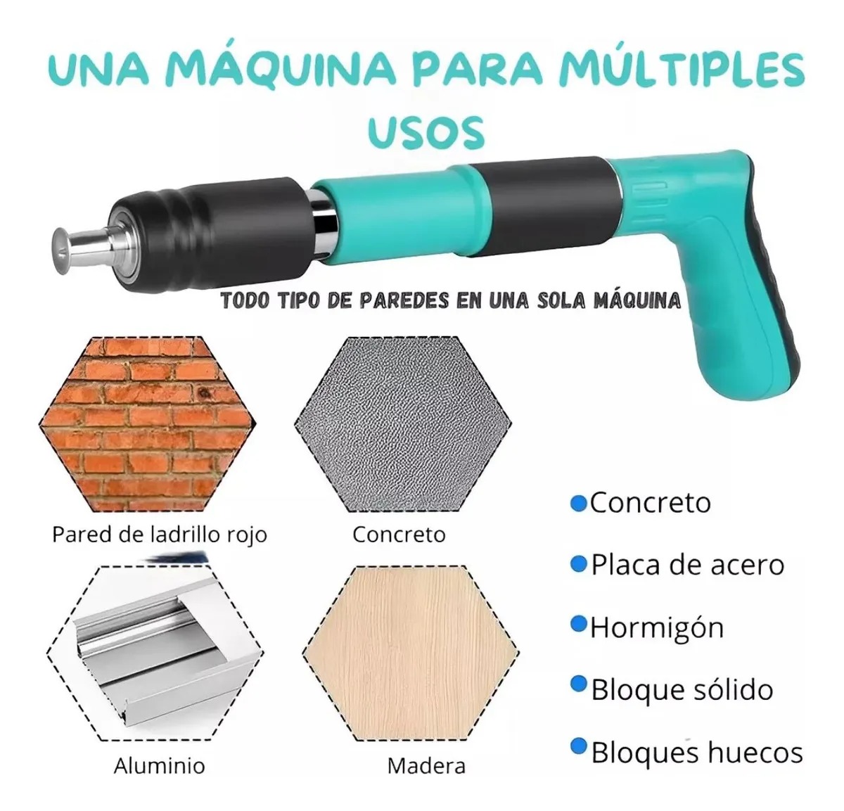 Miniatura 4 de Pistola De Clavos De Acero Manual Neumát