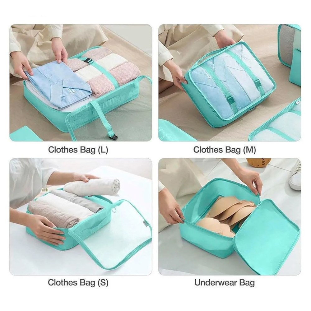 Miniatura 2 de Organizadores Viaje X 8 Piezas Azul