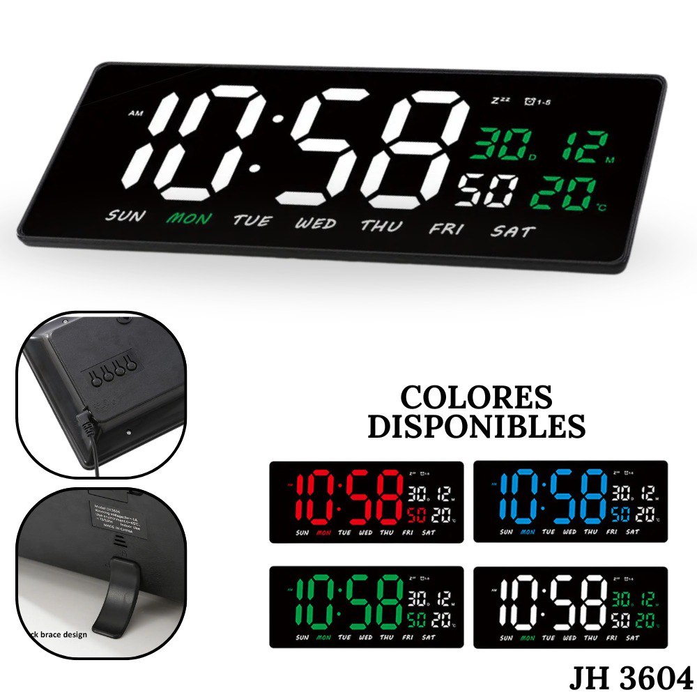 Reloj Despertador Electrónico JH 3604