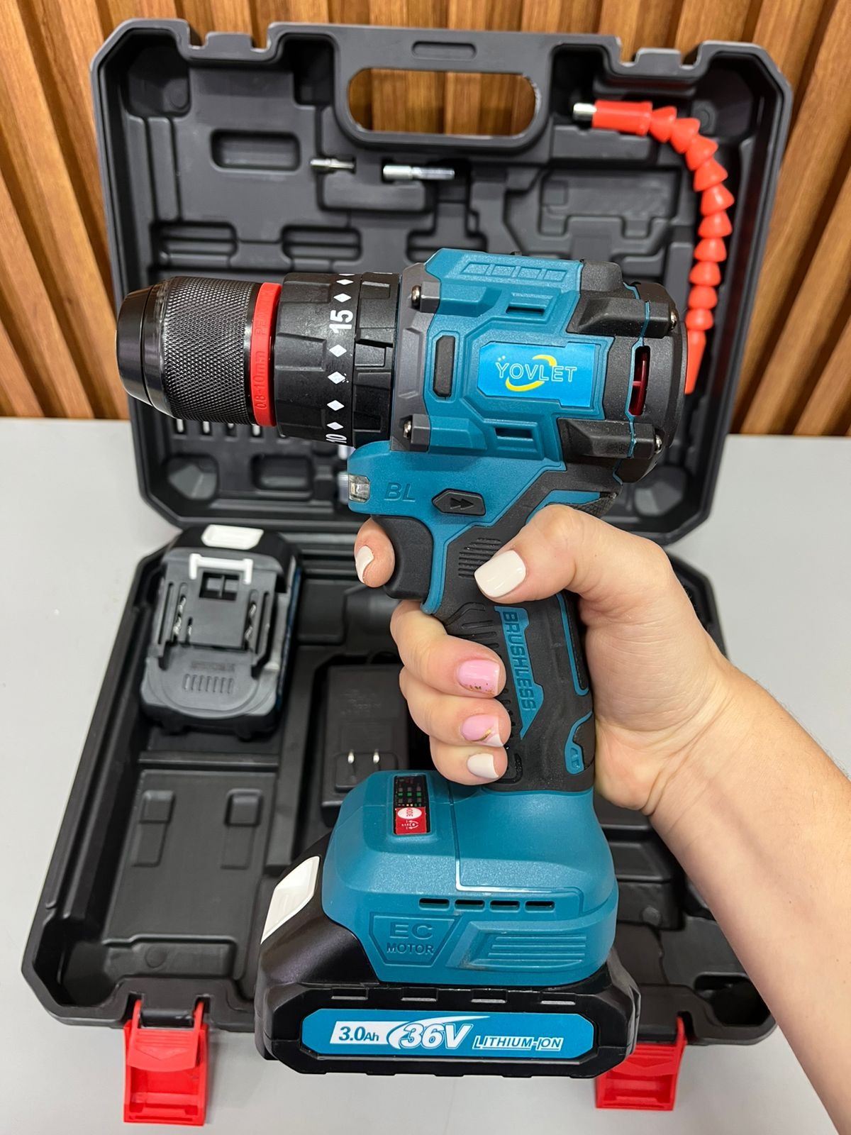 Miniatura 2 de Taladro Atornillador Inalámbrico 36V + K