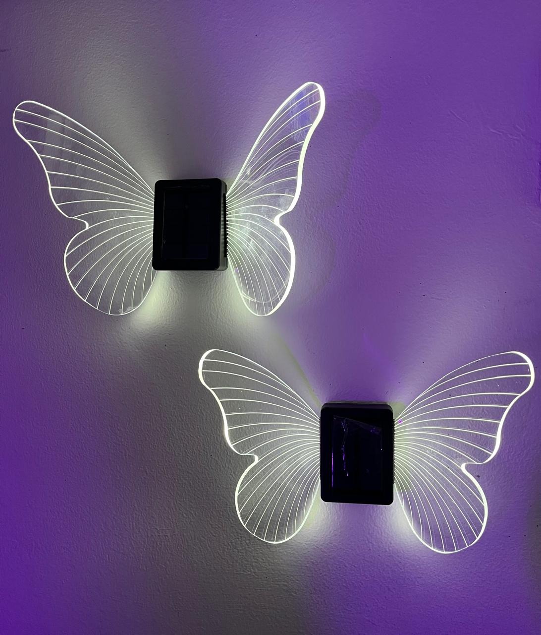 Luz Solar Decorativa De Mariposa Para Pa