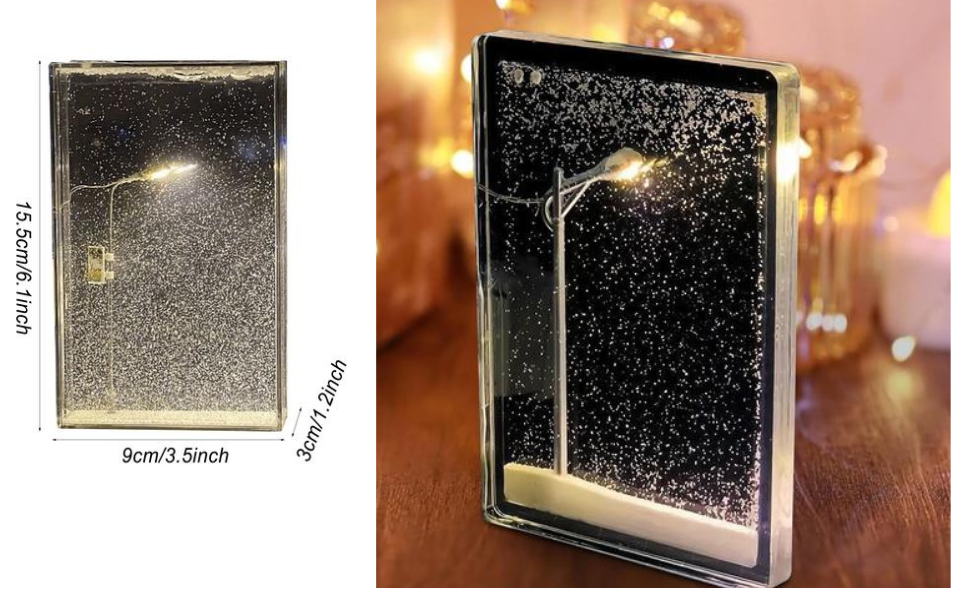 LAMPARA NOCTURNA DE NIEVE