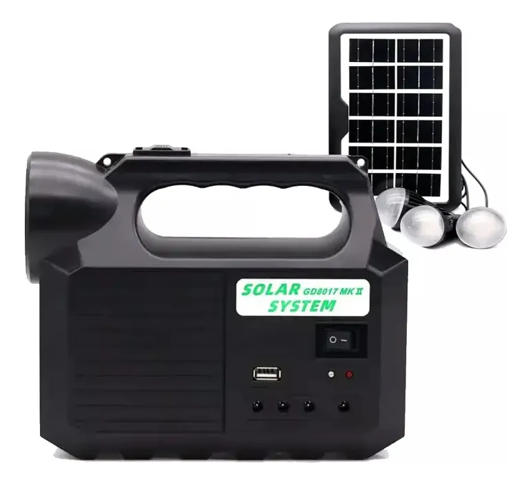 Miniatura 3 de Kit Lampara Panel Solar Linterna + 3 Bom