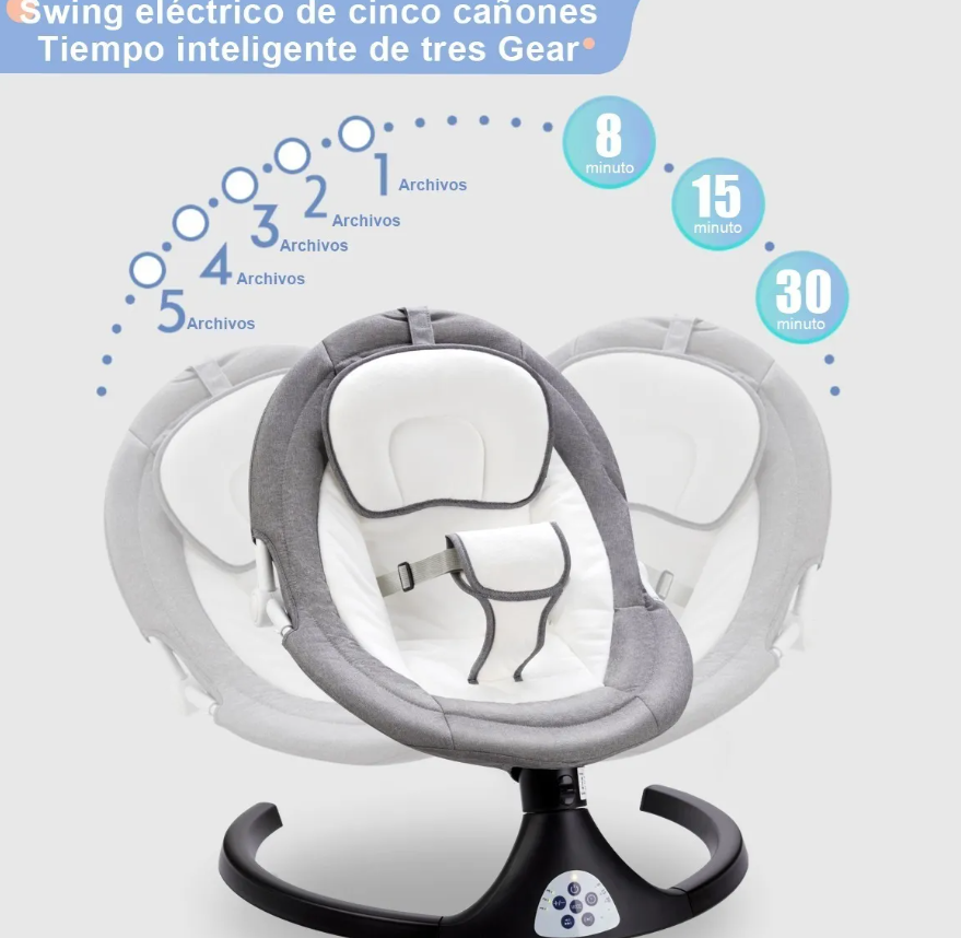 Miniatura 4 de SILLA ELECTRICA MECEDORA CON COMEDERO 👶