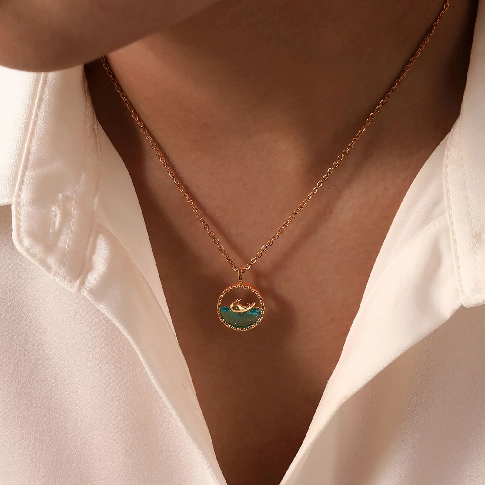 Miniatura 2 de Collar ballena + CAJAREGALO