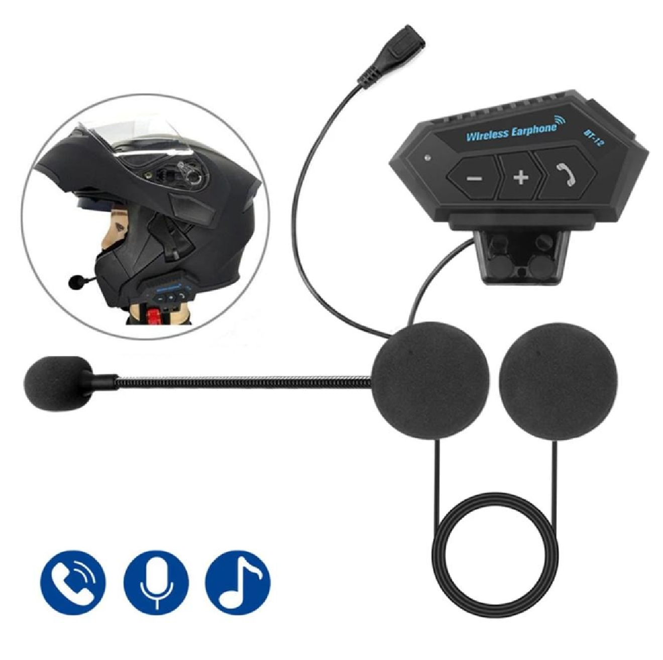 Miniatura 2 de Intercomunicacion Bluetooth Casco