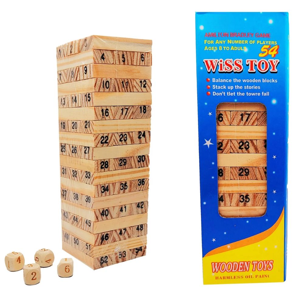 Juego De Mesa Interactivo Jenga 54 Pieza