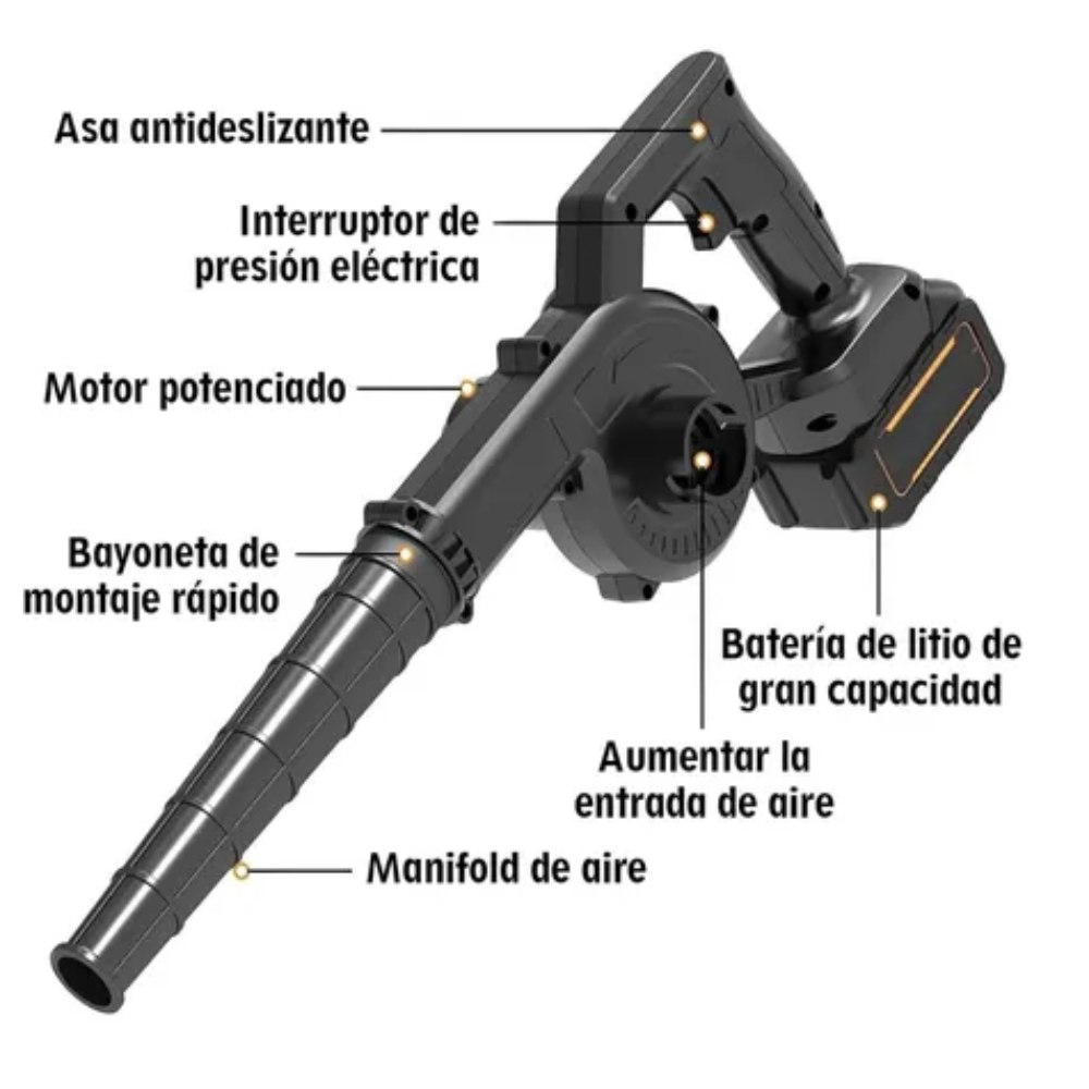 Miniatura 4 de Soplador Aspiradora Recargable Inalambri