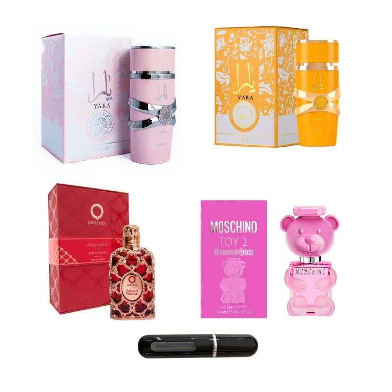 YARA+YARA MOI+ORIENTICA ROJA+BUBBLE GUM