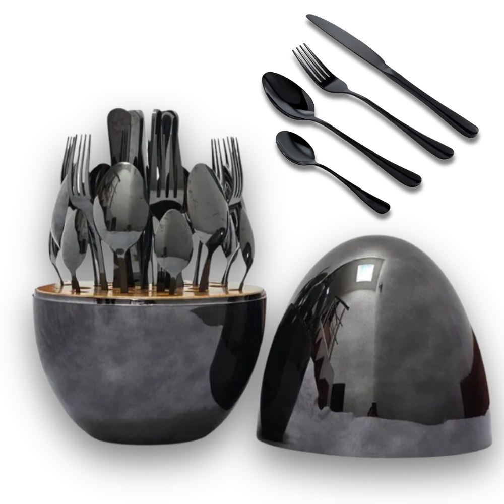 Miniatura 2 de Juego Cubiertos Acero Inoxidable 24 piez