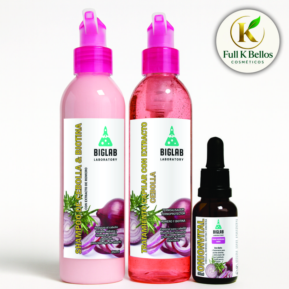 KIT CEBOLLA Y BIOTINA 3 PASOS BIGLAB