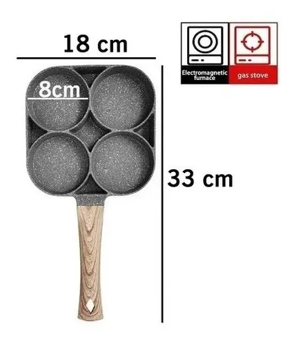 Miniatura 3 de Sartén Antiadherente 4 Puestos