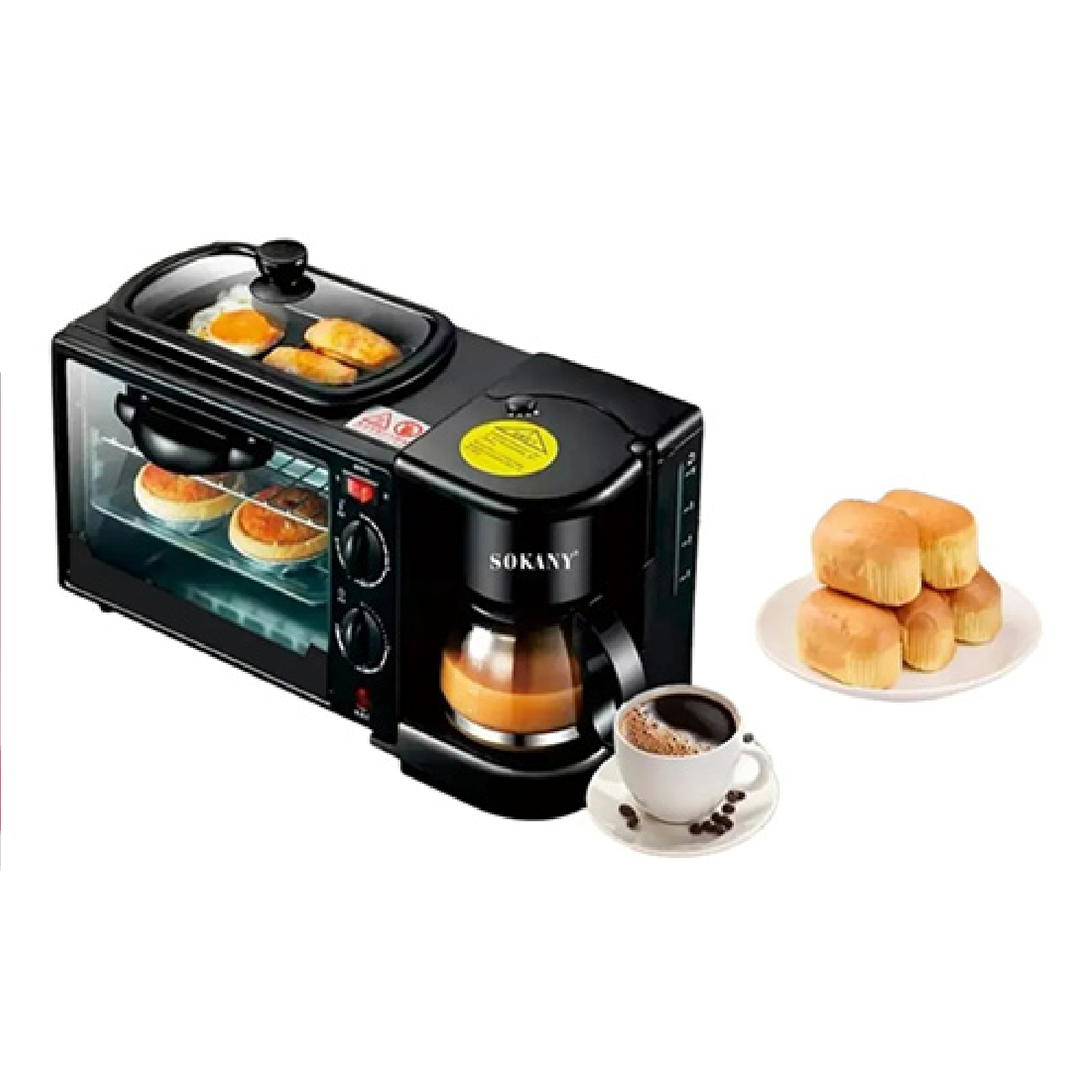 Máquina Multifuncional de Café y Pan