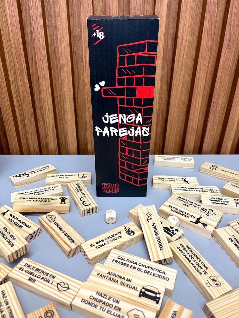 Jenga Erótico para Parejas 54 Piezas