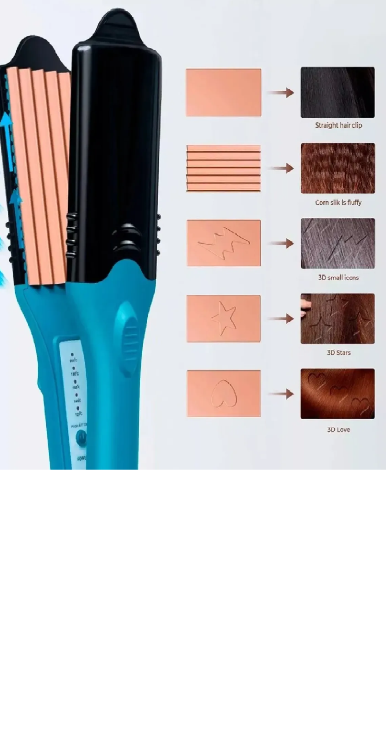 Vista 2 de Plancha Alisador Figuras 3d