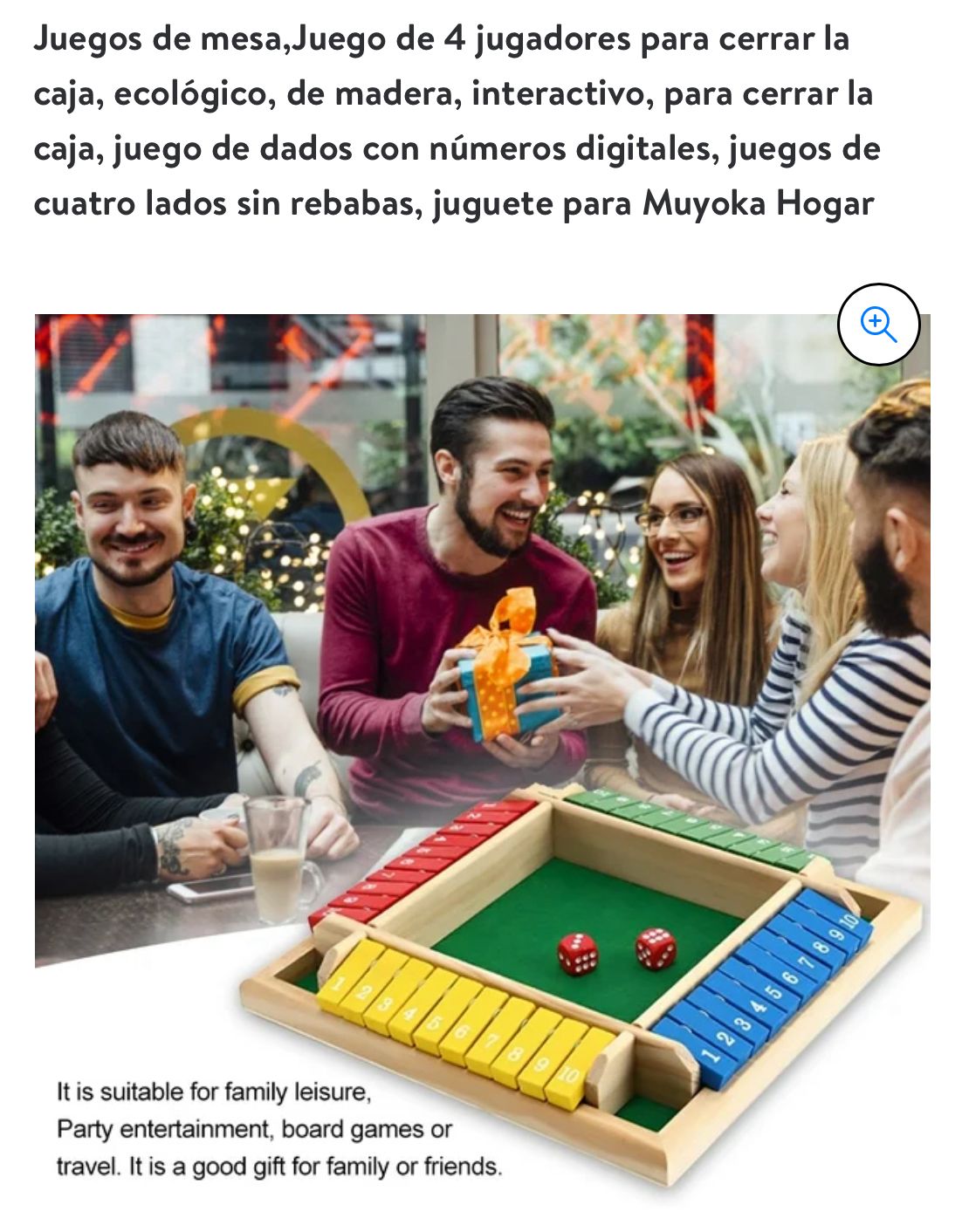 JUEGO DE MESA CIERRA LA CAJA