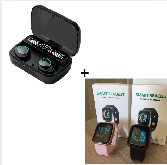 combo reloj Y68 + Audifonos M10 Tws
