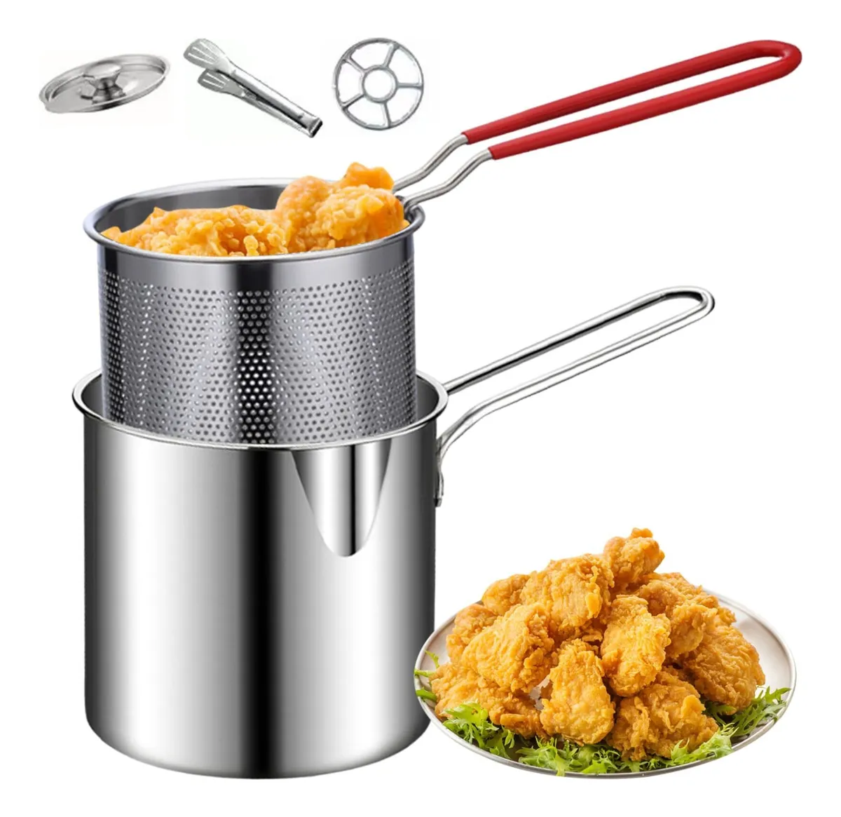 Miniatura 5 de Olla Freidora Acero Inoxidable