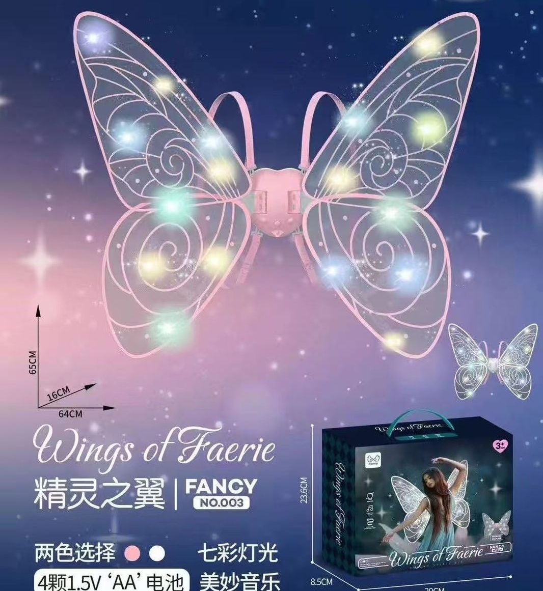 ALAS DE HADA CON LUCES LED