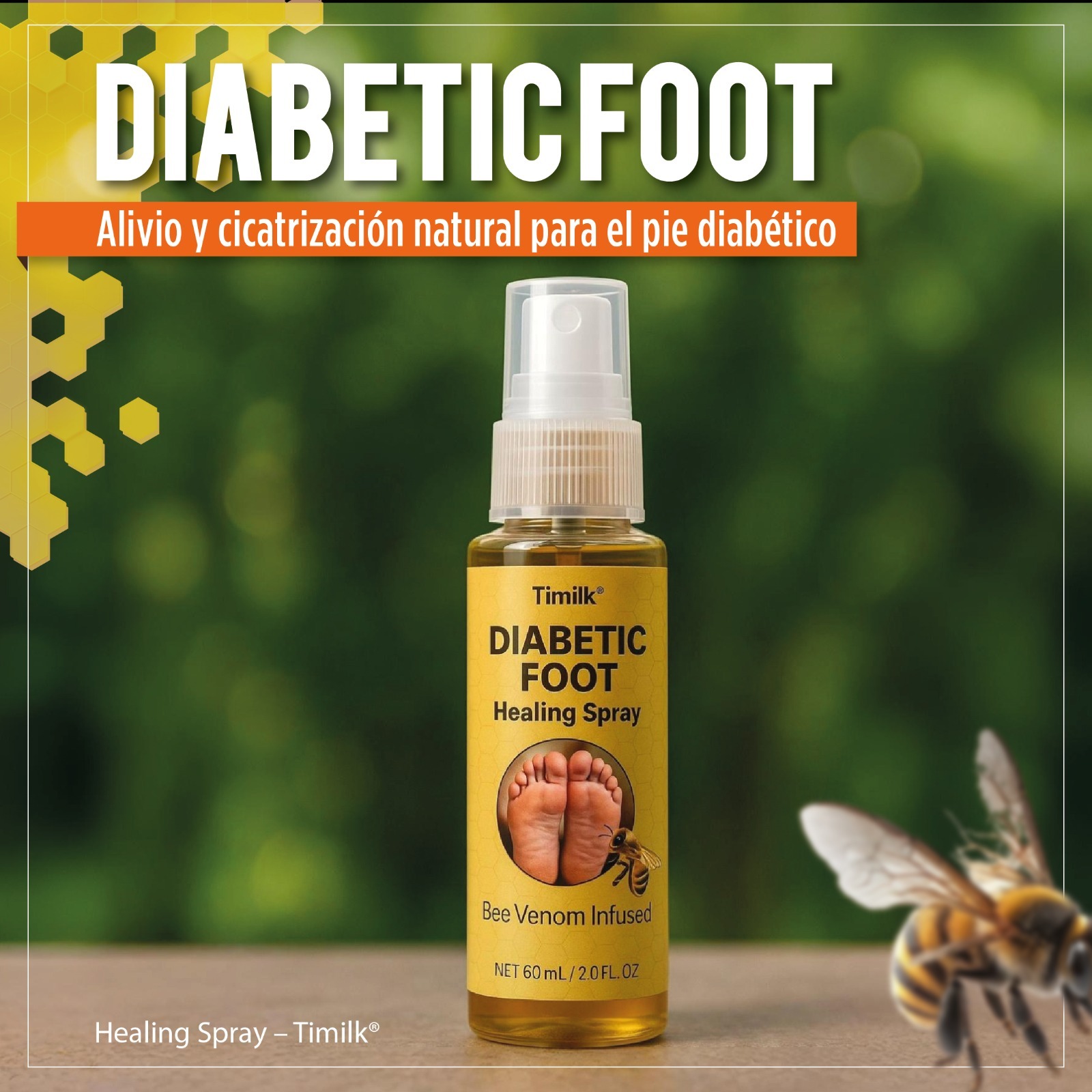 Timilk Spray Curativo Para Pie Diabet