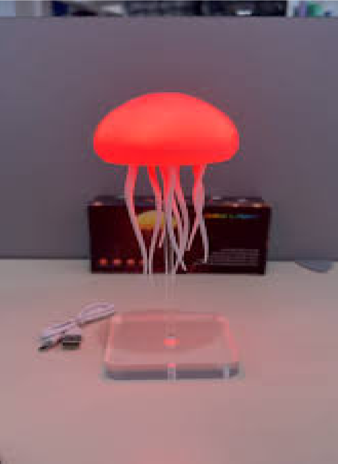 Lampara Medusa Roja