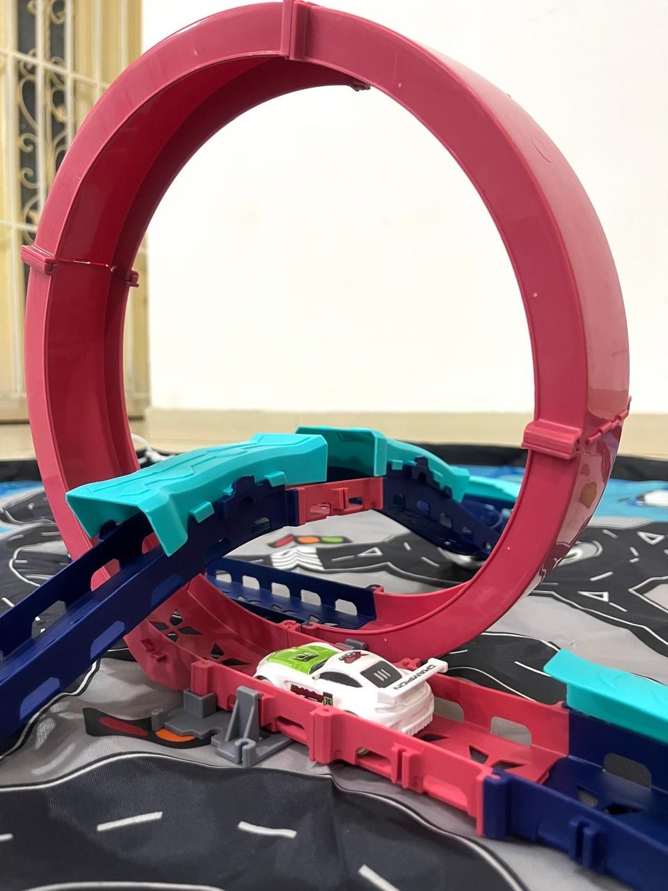 Miniatura 3 de Pista de Carros Turbo Loop con Tapete
