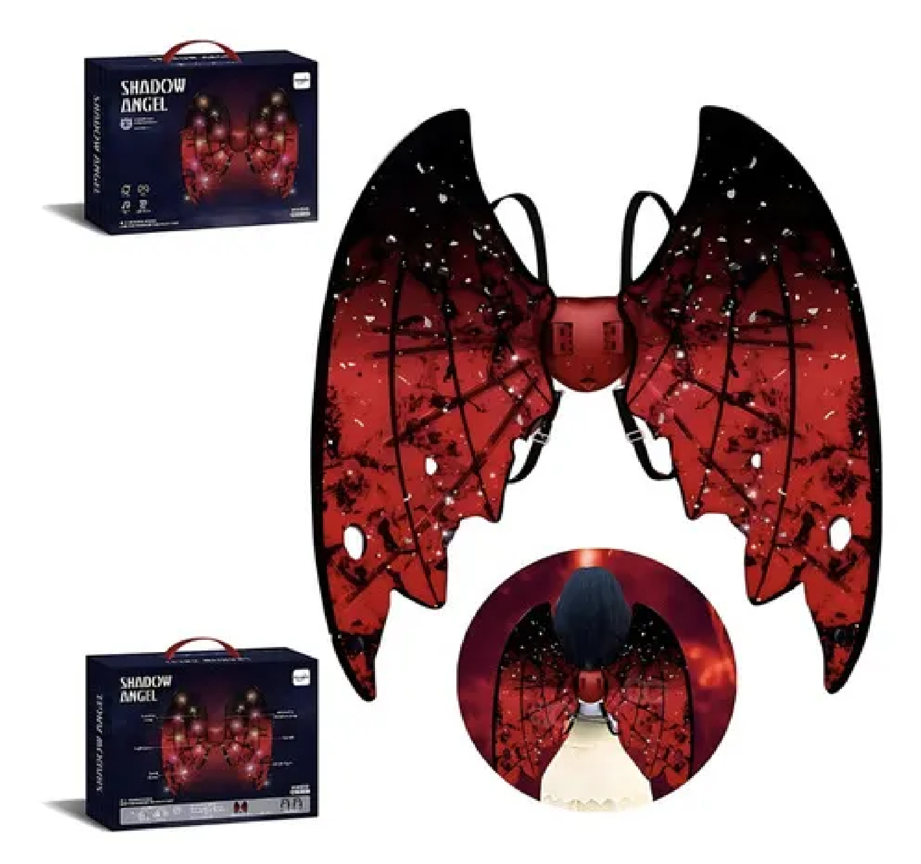 Alas Angel Luces Rojas