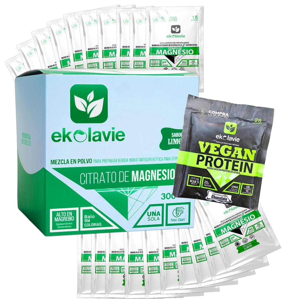 Caja de 20 sachets Magnesio con proteina